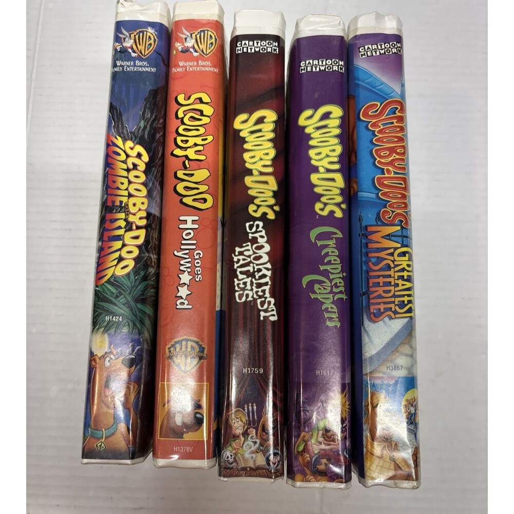Scooby-Doo VHS Lot of 5 Warner Brothers & Cartoon Network Classic Vintage - Picture 8 of 16